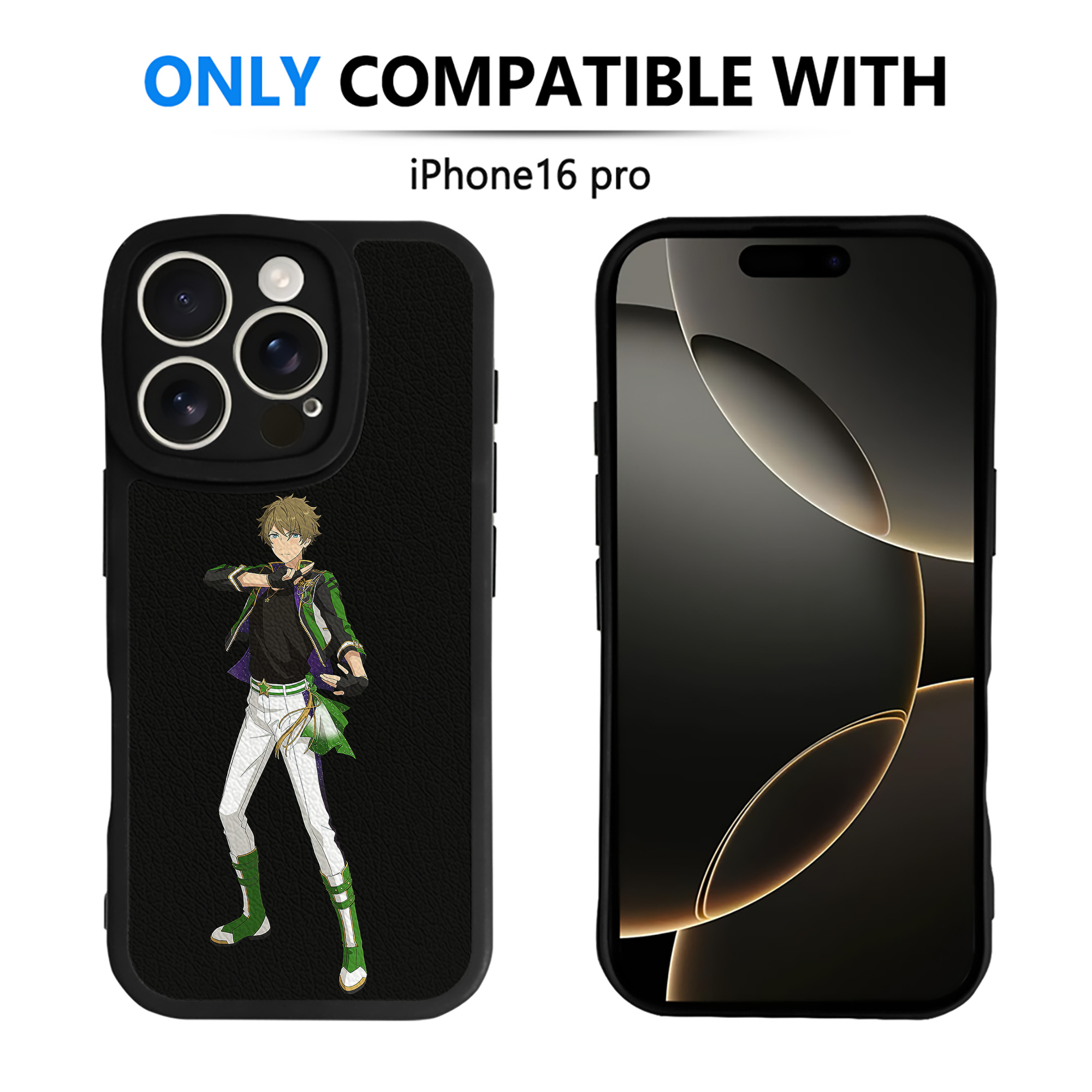 （画像用） あんさんぶるスターズ! Ensemble Stars 【iPhone 16シリーズ対応】シリコンスマホケース（レザー調） 材質：シリコン